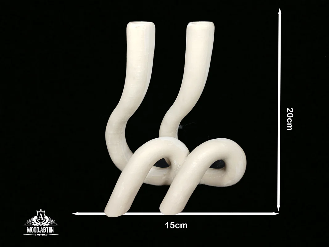 پلیاستر شمعدان گیسو دو شعله