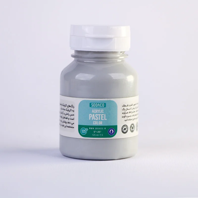 رنگ آکریلیک پاستلی طوسی روشن سوداکو