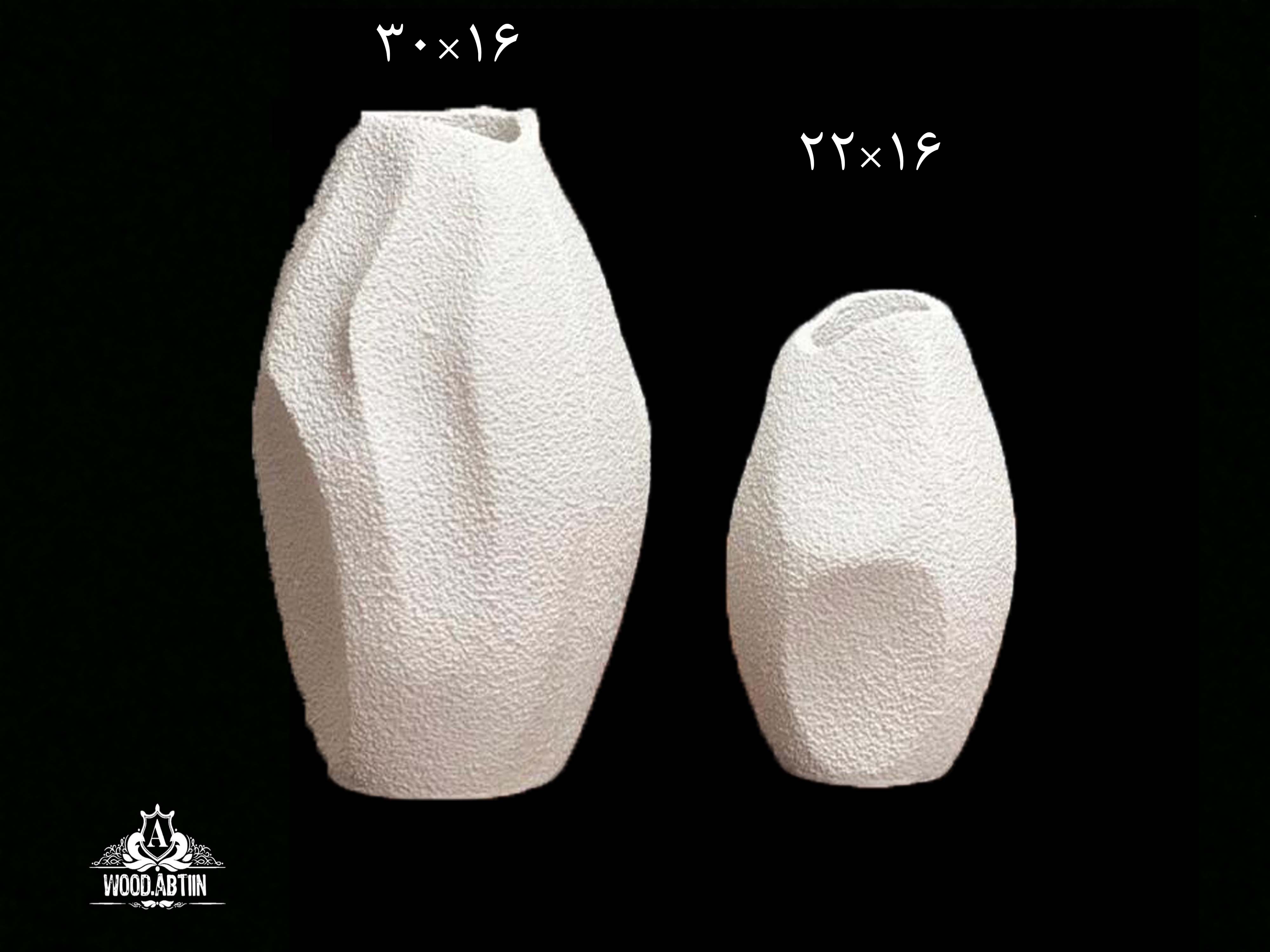 پلی‌استر گلدان تکسچری مهر دوسایز
