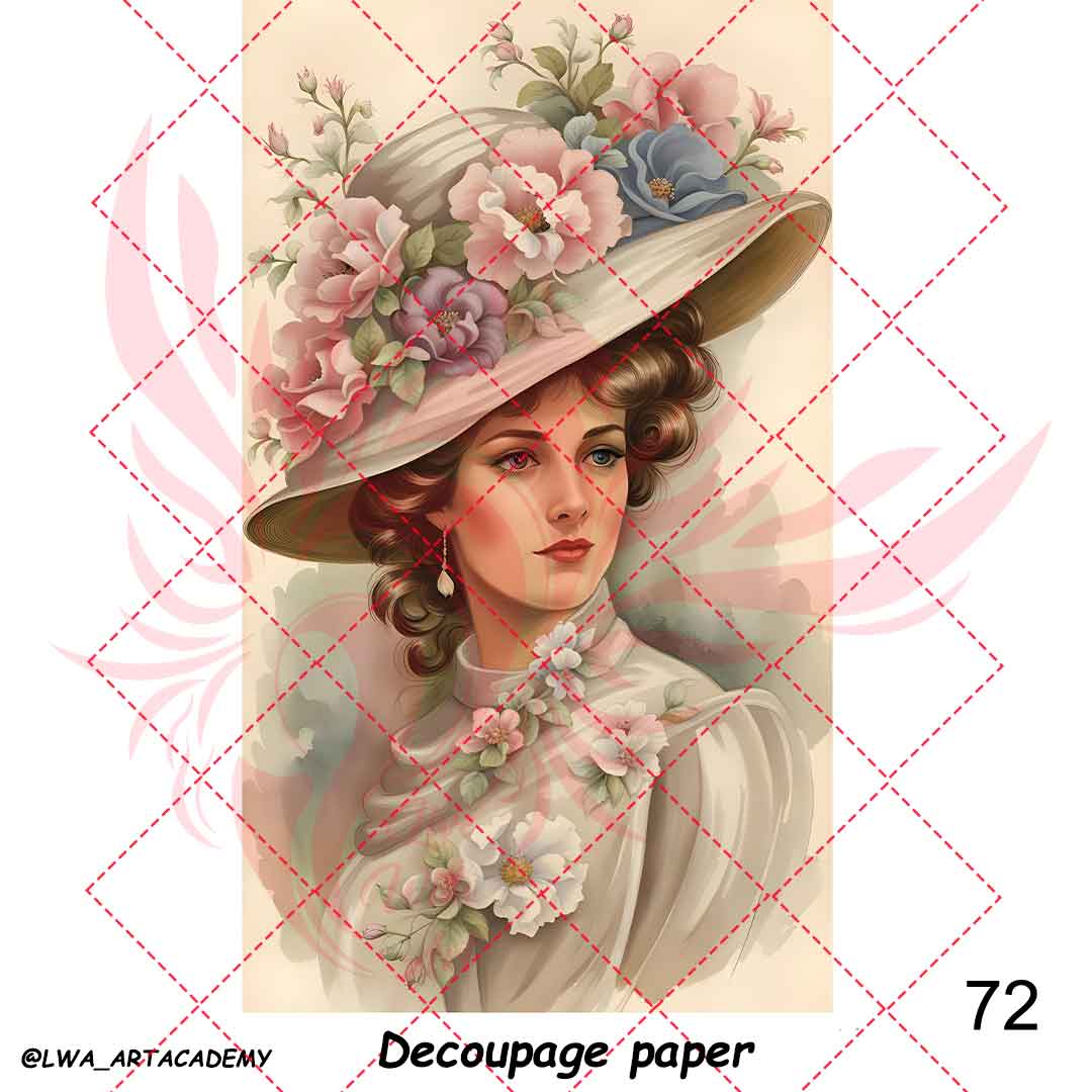 کاغذ دکوپاژ بالکی چهره