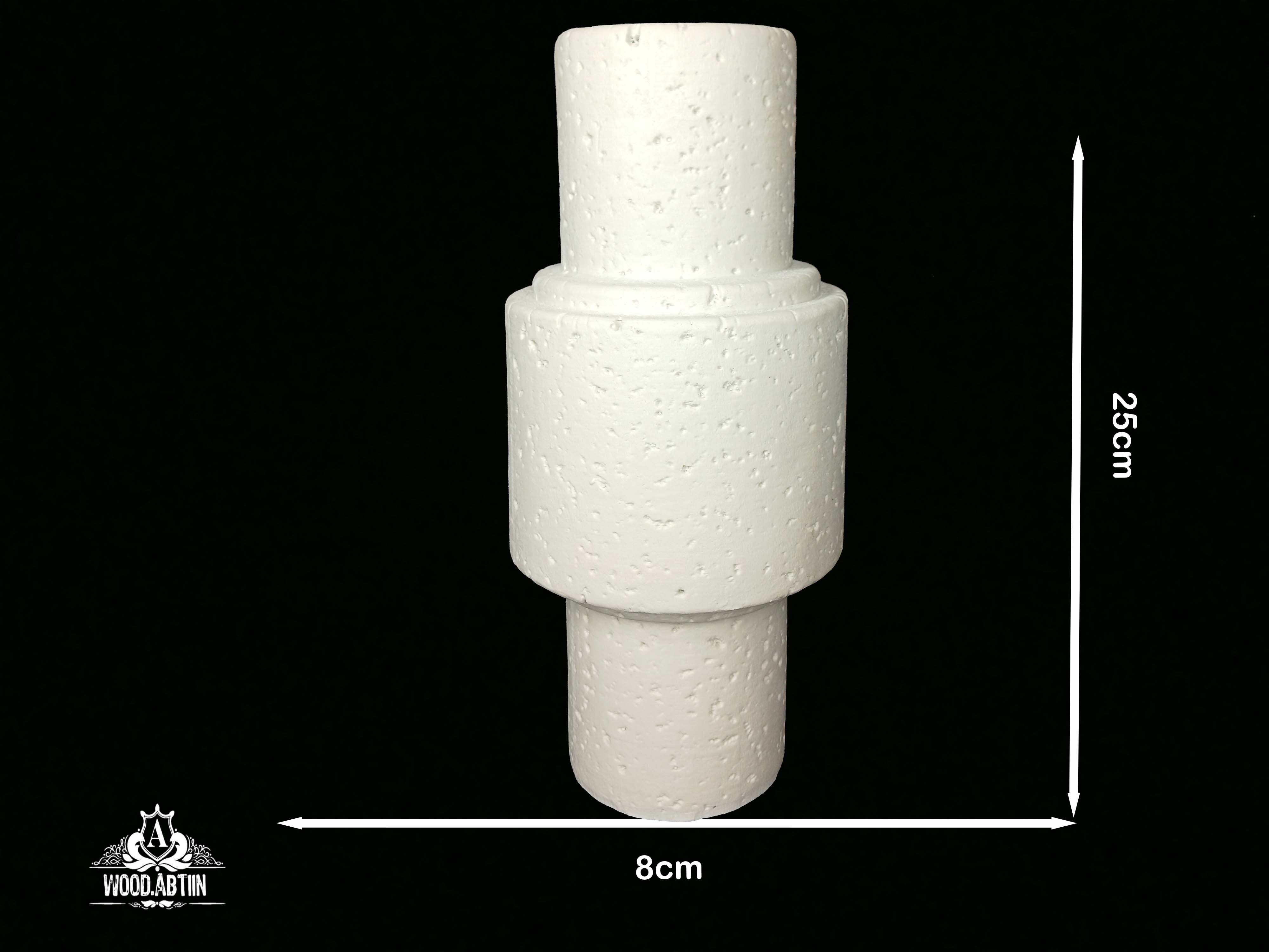 پلی‌استر گلدان پله‌ای استوانه