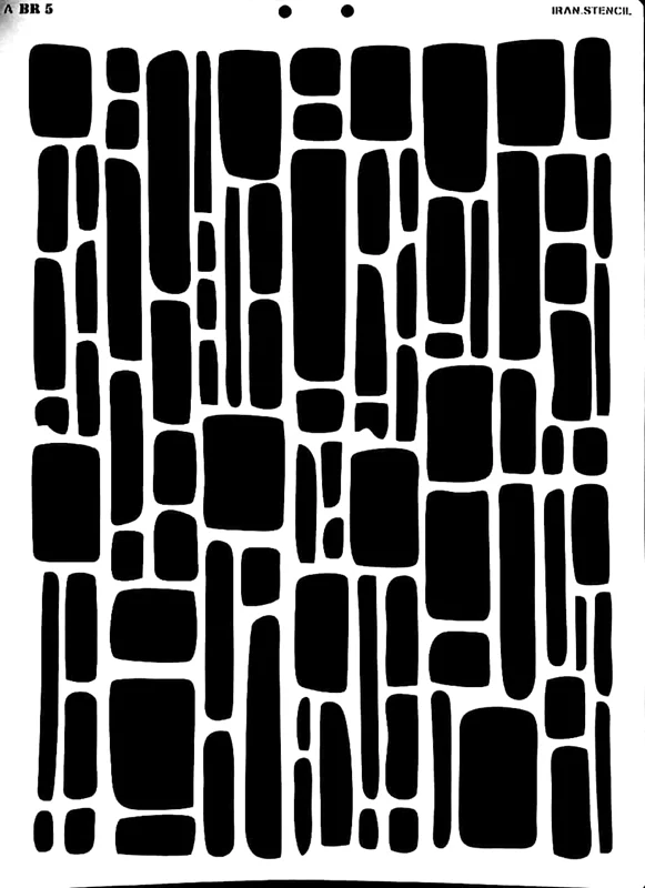 شابلون استنسیل طرح آجر ABR5