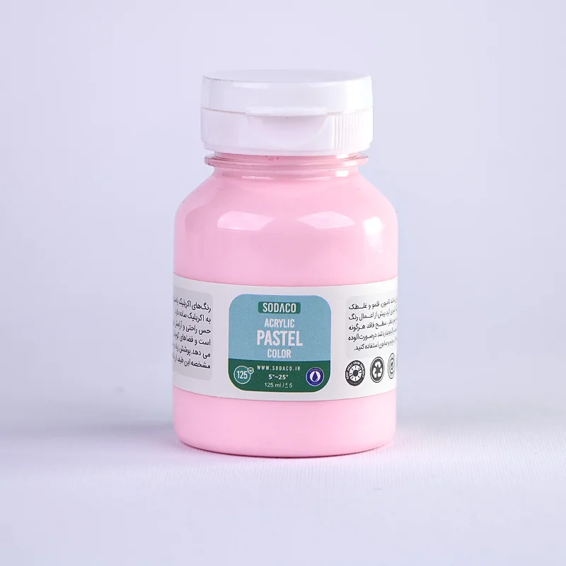 رنگ آکریلیک پاستلی صورتی روشن سوداکو