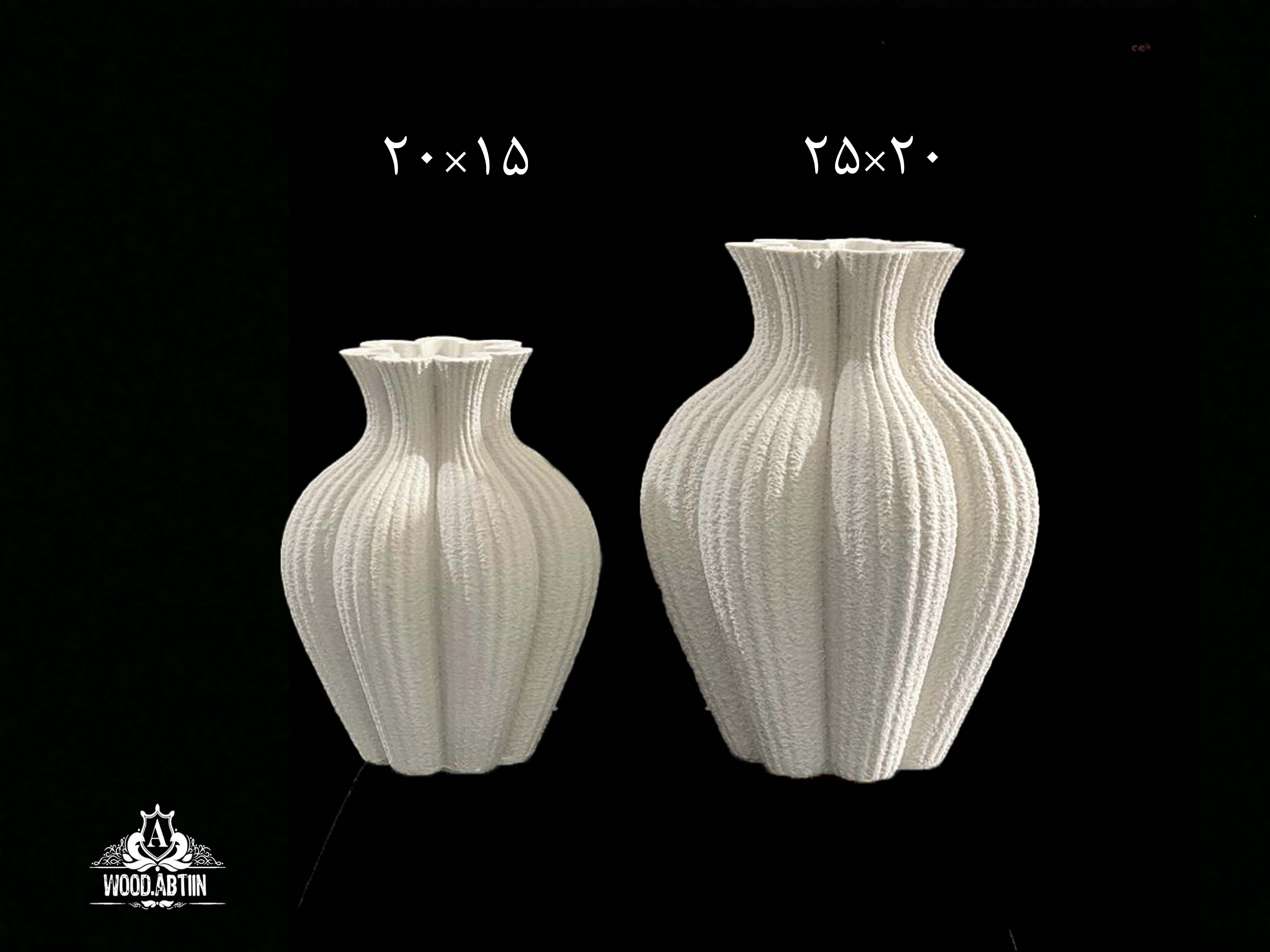 پلی‌استر گلدان مینویی دوسایز