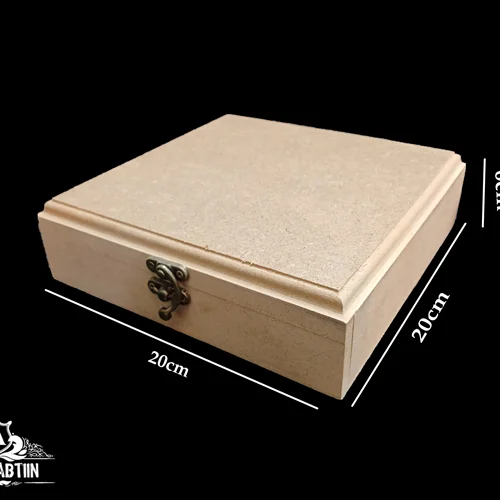 جعبه چوبي خام 20در20 ارتفاع۶