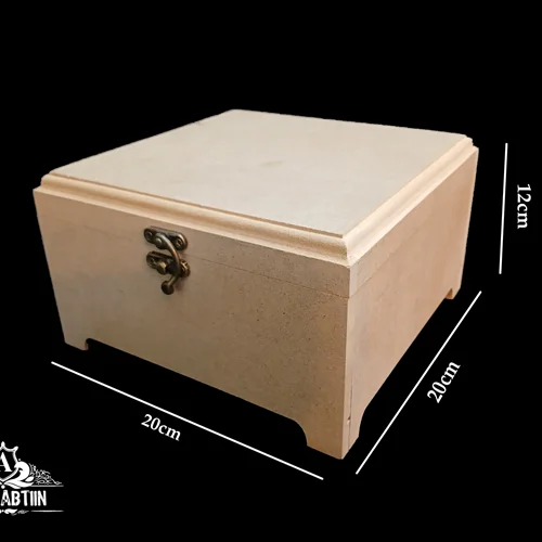 جعبه چوبی خام پایهدار 20در20 ارتفاع 12
