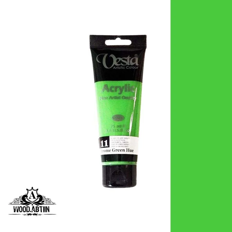 رنگ اکریلیک وستا Chrome Green Hue 11