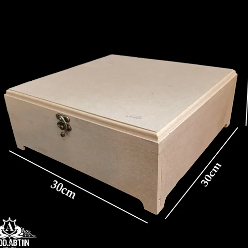 جعبه چوبی خام پایهدار 30در۳۰ ارتفاع 12