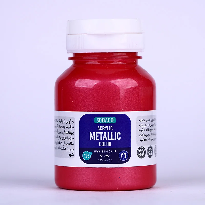 رنگ آکریلیک متالیک سوداکو سرخابی
