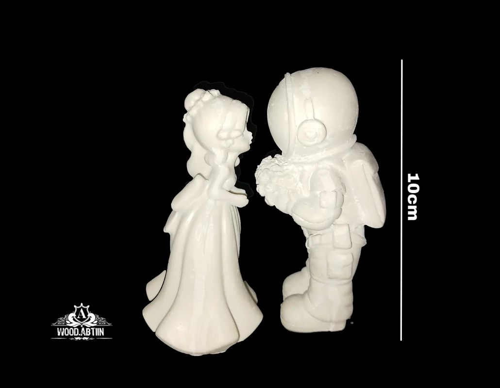 پلی‌استر فضانورد عروس و داماد کوچک