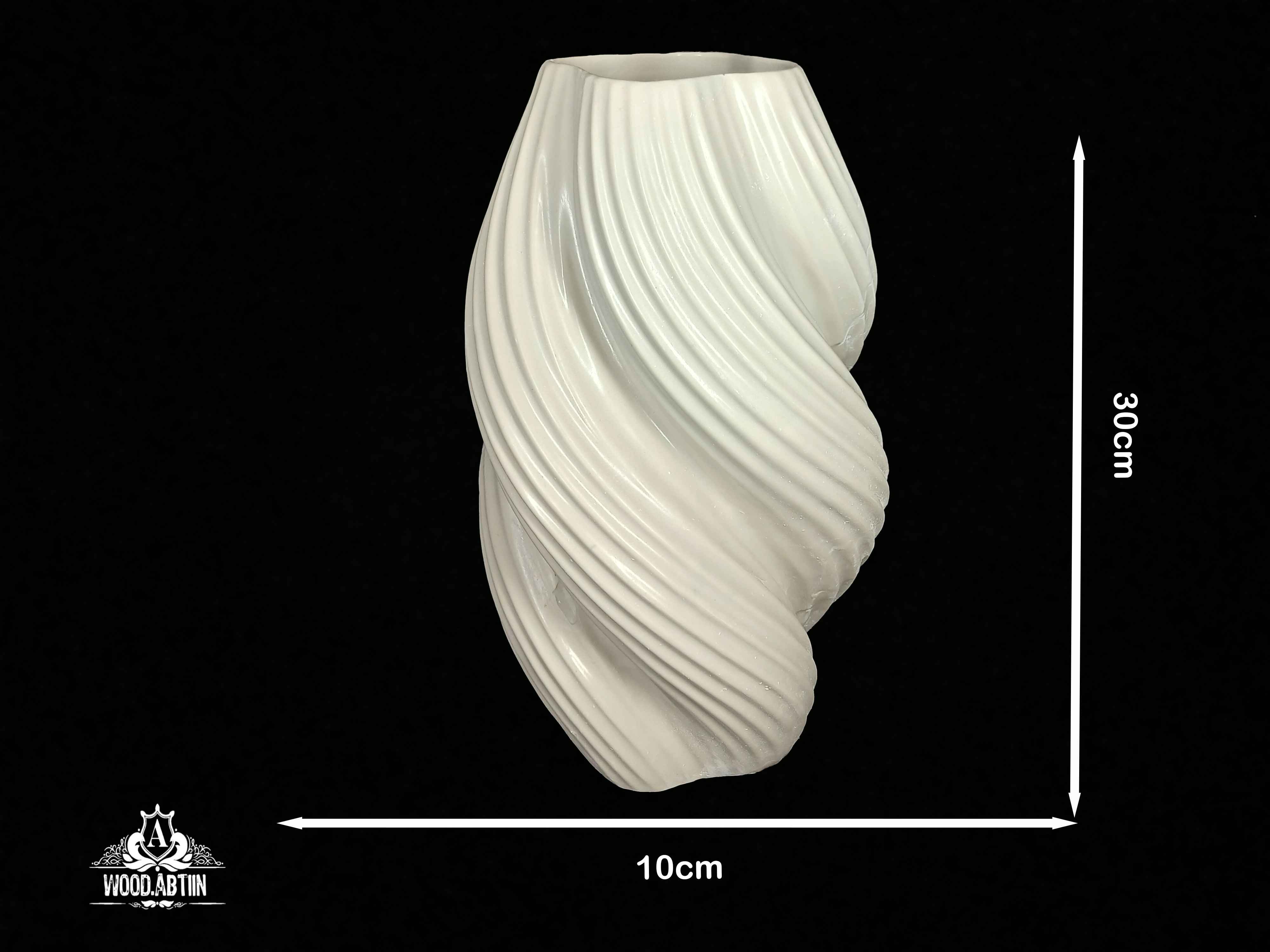 پلی‌استر گلدان پیچی شیاردارb