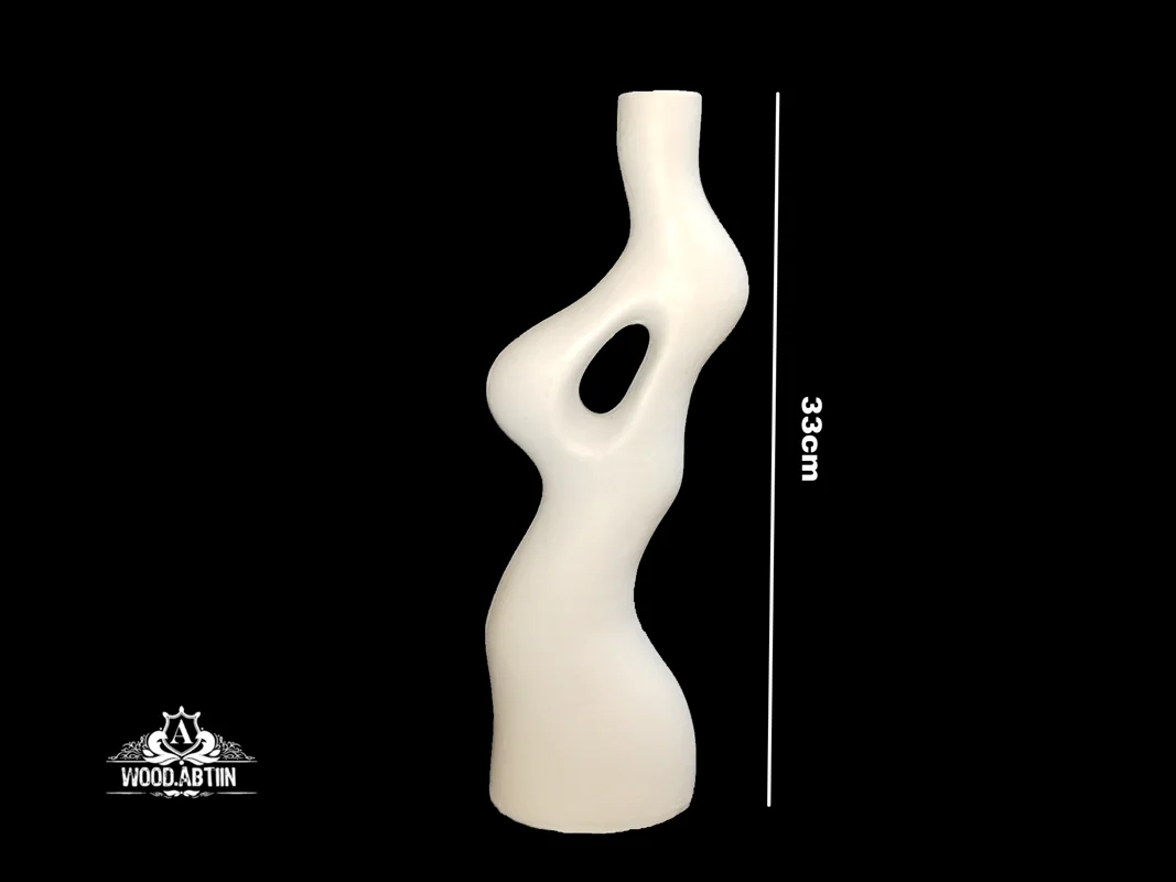 پلیاستر گلدان دفرمه بلند