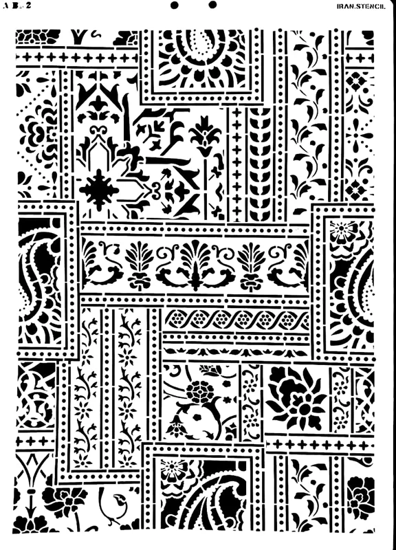 شابلون استنسیل AB2