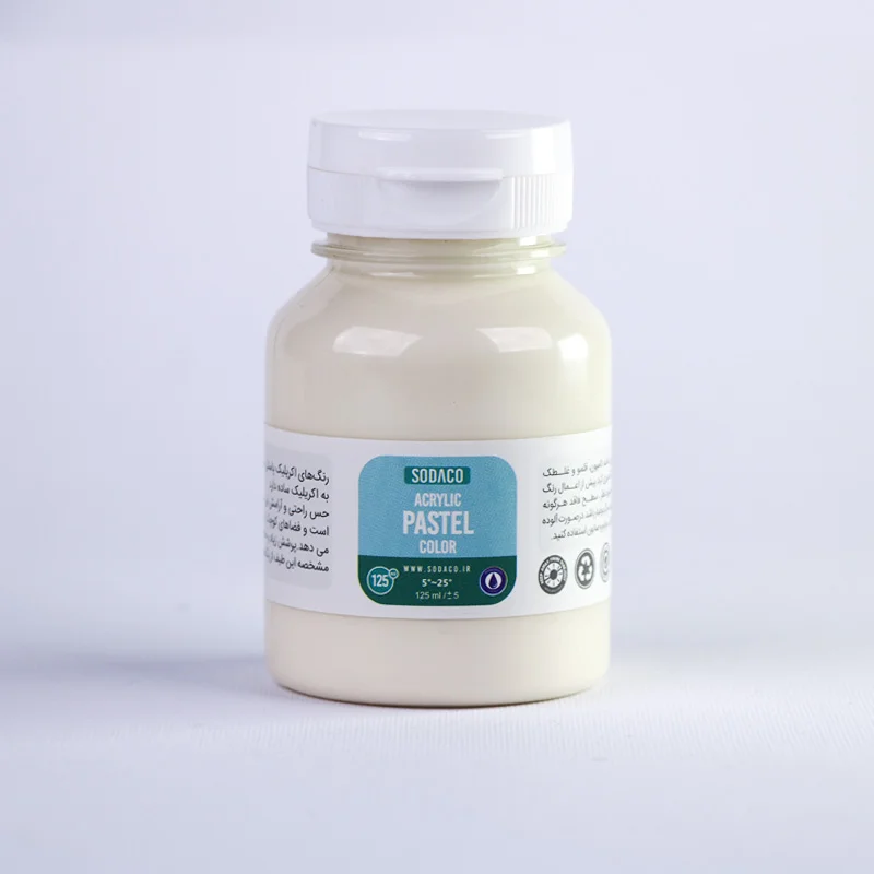 رنگ آکریلیک پاستلی کرم روشن سوداکو