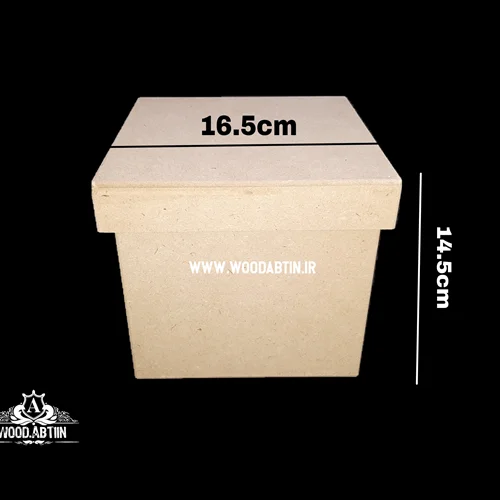 باكس چوبي مربع دردار سه سايز