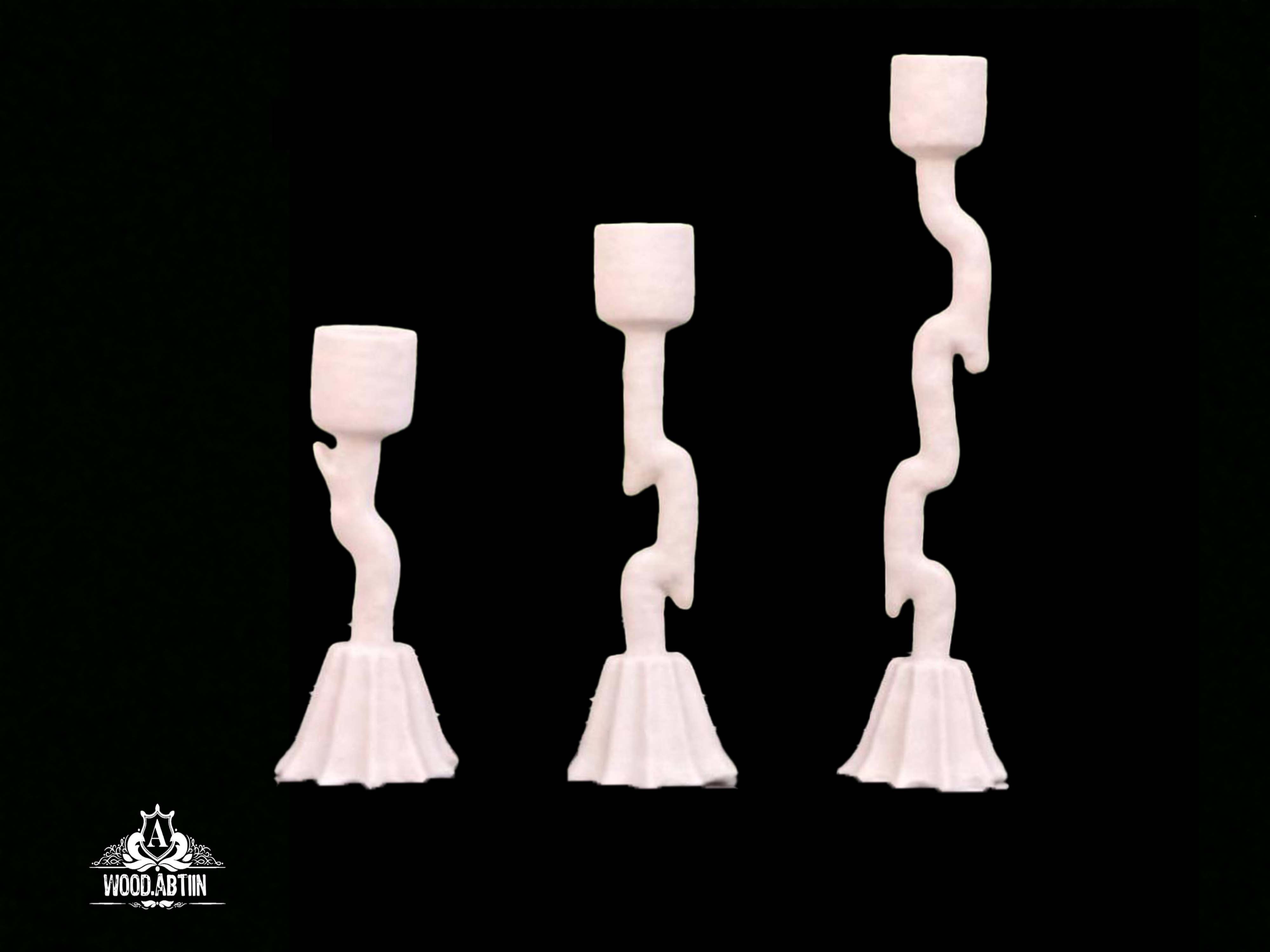 پلی‌استر شمعدان درختی سه سایز